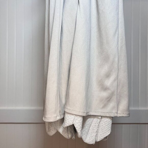 Lucy Paris Knit Bodycon Dress Silver Cocktail Mini Stretch Zig Zag Striped S - Picture 11 of 11